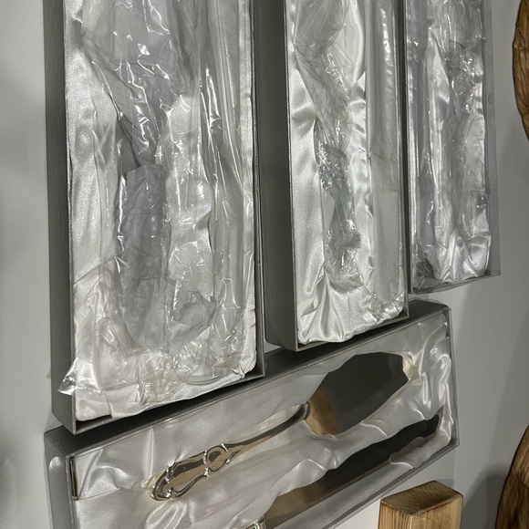 Wedding Knife and Server Set silver - Picture 2 of 6